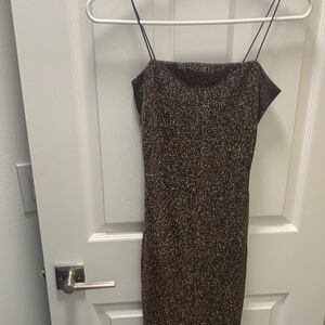 Chocolate Glittery Dress